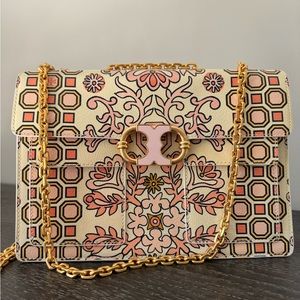 Tory Burch Gemini Link Hicks Garden Large Shoulder Bag